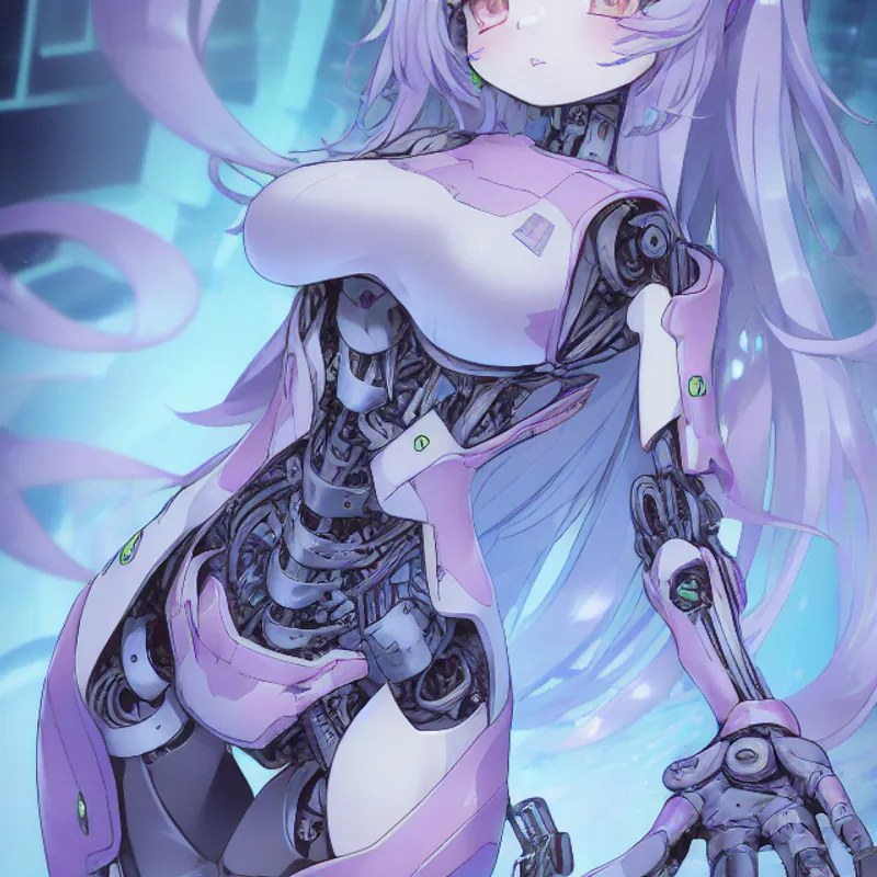 Anime girl reaching a hand toward the viewer, foreshortened perspective
