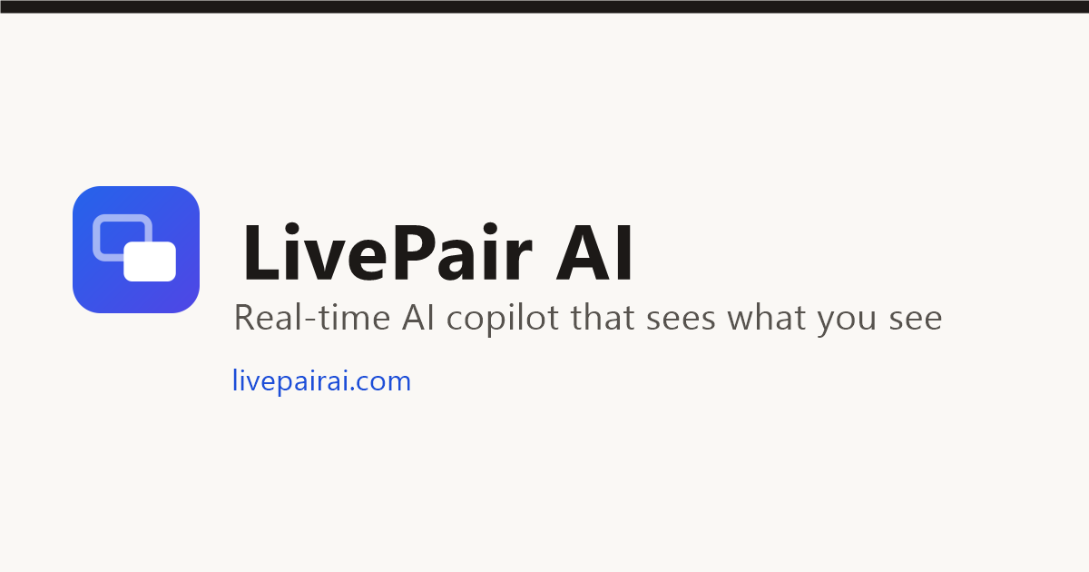 LivePair AI screenshot 1
